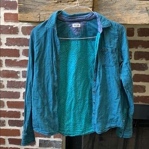 Plaid long sleeve flannel